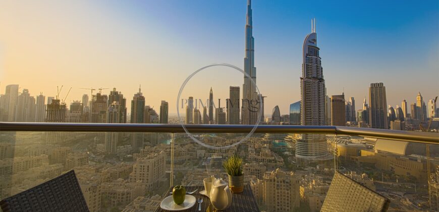 Burj Khalifa View | Fully furnished | High floor