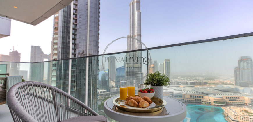 Fully furnished | Burj Khalifa View | High floor