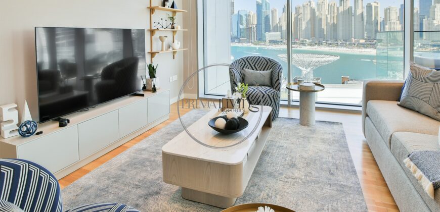 Ain Dubai view | Luxury Furnishing | High floor