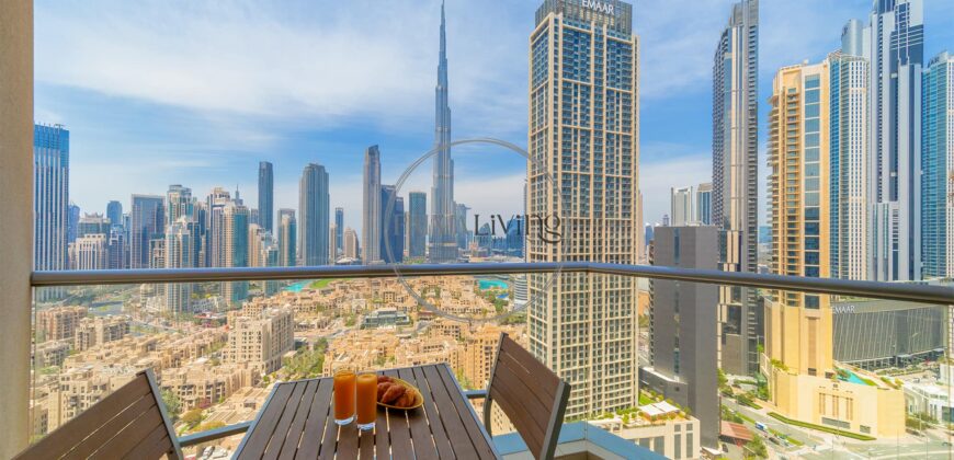 Burj Khalifa View | Fully furnished | High floor